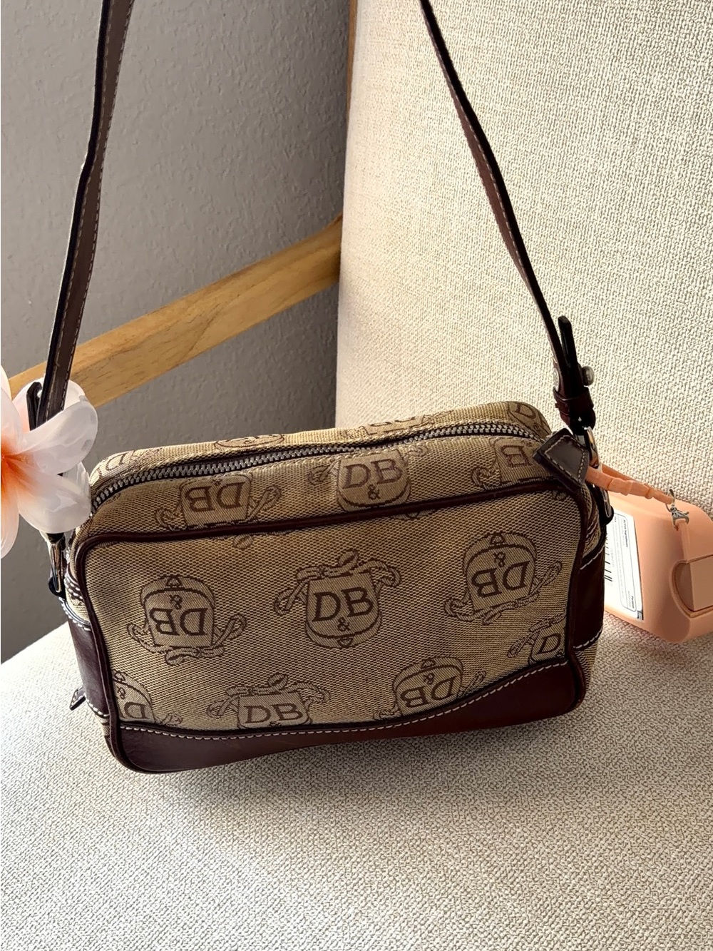 Monogram Brown Canvas Crossbody Bag